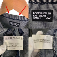 LOOPWHEELER ループウィラー 受注会限定 ヒッコリー 吊り天笠 ジップ カーディガン 南方スペシャル ヒッコリー ストライプ Size S 福生店