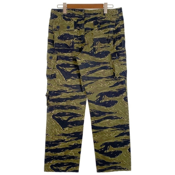 U.S.ARMY レプリカ タイガーストライプ ミリタリーカーゴパンツ ボタンフライ Size L 福生店