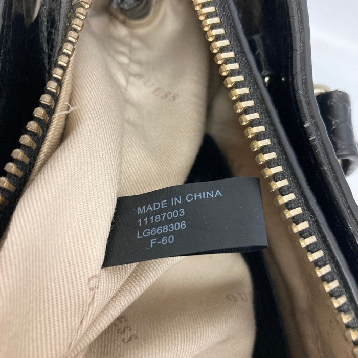 GUESS ゲス ハンドバッグ 型押し ブラック 瑞穂店
