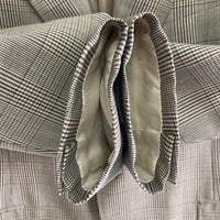 BURBERRYS バーバリーズ ウール シルク テーラードジャケット チェック グレー size165AB4 瑞穂店