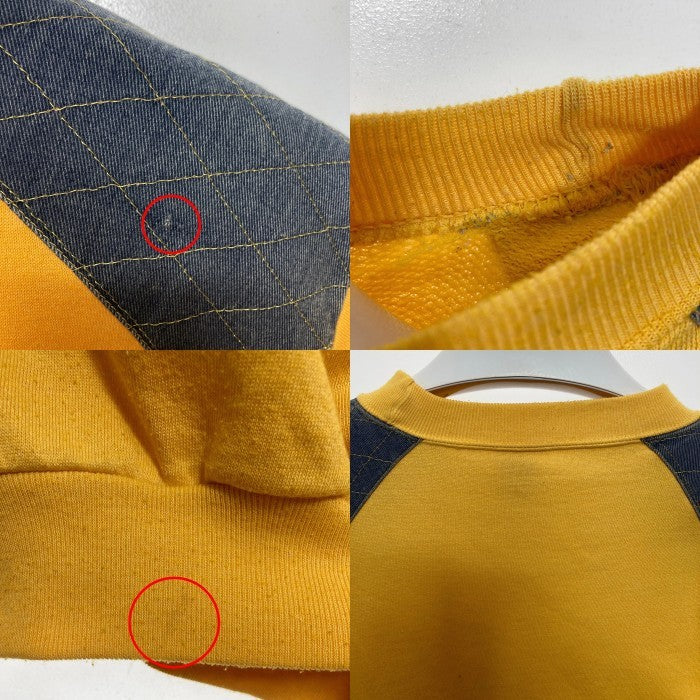 Levi's リーバイス イタリア製 肩デニム切替 スウェットトレーナー イエロー sizeL 瑞穂店