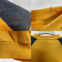 Levi's リーバイス イタリア製 肩デニム切替 スウェットトレーナー イエロー sizeL 瑞穂店