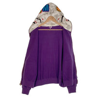 A BATHING APE アベイシングエイプ SHARK HOODIE シャーク フルジップスウェットパーカー パープル ホワイトカモ 日本製 Size L 福生店
