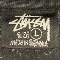 STUSSY ステューシー HERBY'S Dyed Tee 両面フォトプリント Tシャツ ブラック sizeL 瑞穂店