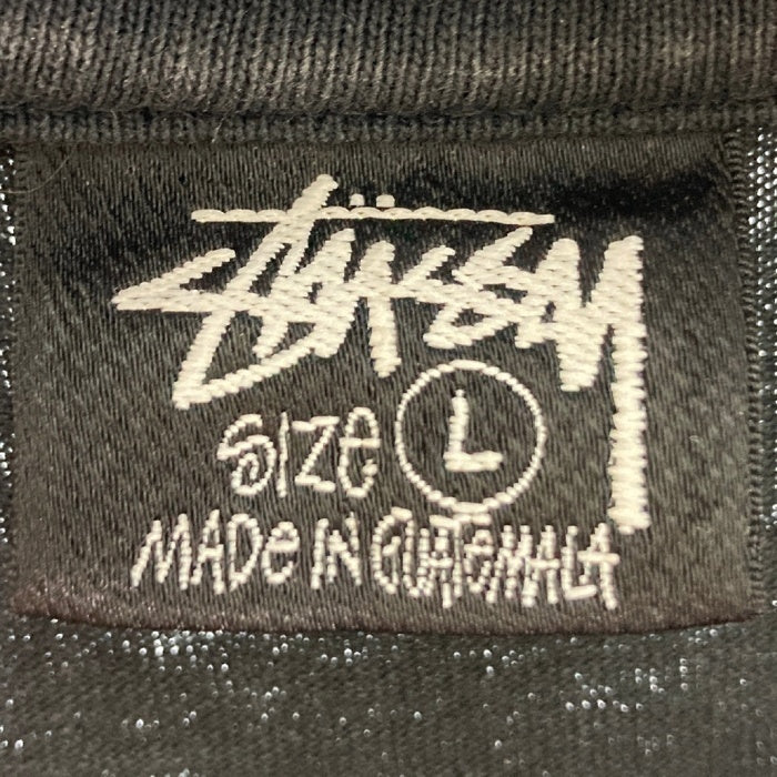 STUSSY ステューシー HERBY'S Dyed Tee 両面フォトプリント Tシャツ ブラック sizeL 瑞穂店