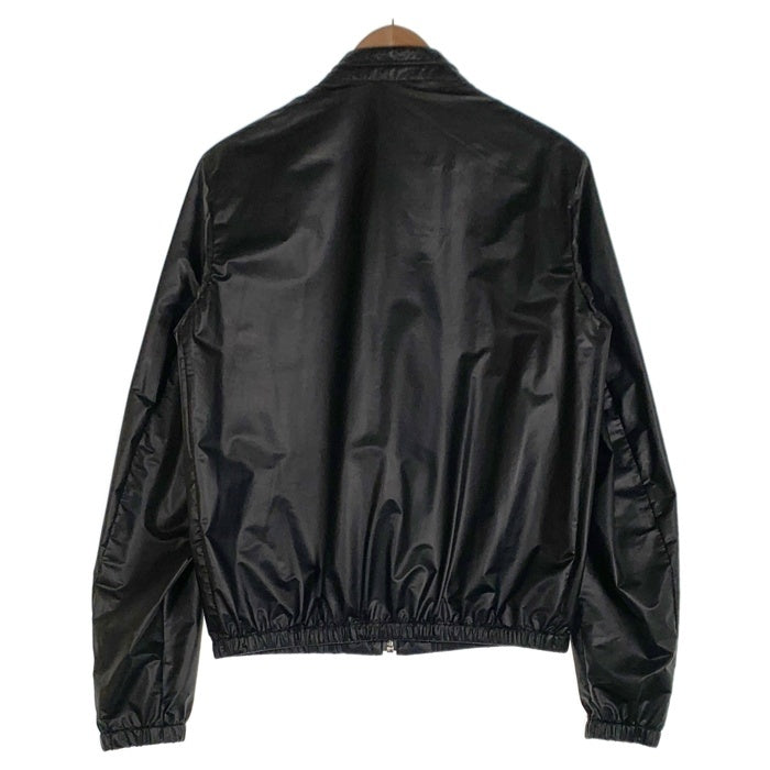 PRADA SPORT プラダスポーツ バンドカラー ジップアップ ナイロンジャケット ポリウレタンコーティング ブラック SGH223 Size 48 福生店