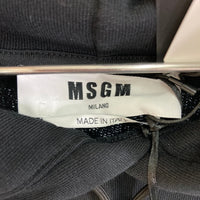 MSGM エムエスジーエム 2000MM535 フードロゴ プルオーバーパーカー ブラック sizeXS 瑞穂店