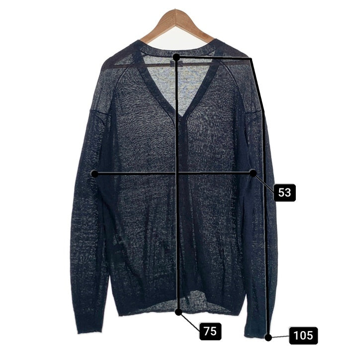 RHC Ron Herman ロンハーマン リネン ニット カーディガン ネイビー 3520800016 1322 Size S 福生店