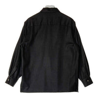 HERMES エルメス ウール フルジップ シャツジャケット チャコールグレー size40 瑞穂店