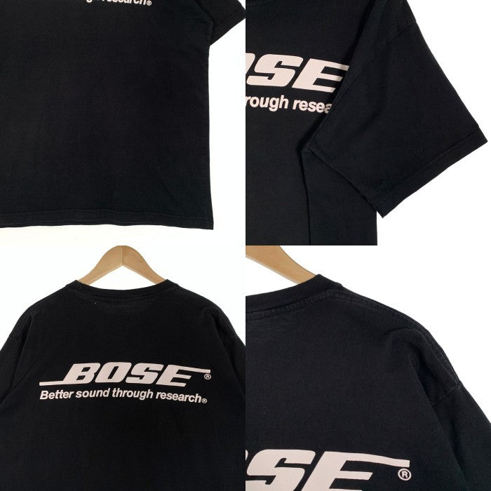 00's BOSE ボーズ ロゴ 両面プリント Tシャツ ブラック Size L 福生店