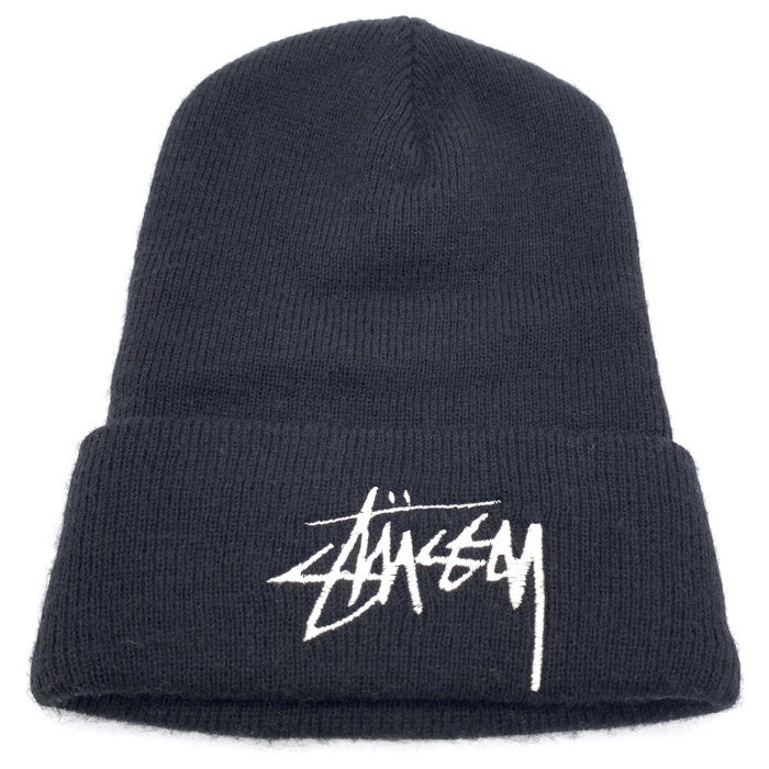 STUSSY ステューシー ストックロゴ刺繡 ビーニーキャップ ブラック オールド タグなし 福生店