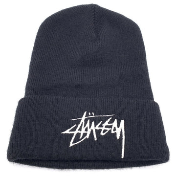 STUSSY ステューシー ストックロゴ刺繡 ビーニーキャップ ブラック オールド タグなし 福生店
