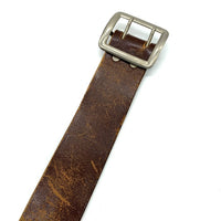 40's~ ギャリソンベルト ダブルピン レザー 50mm幅 ブラウン Size w78~103cm 福生店