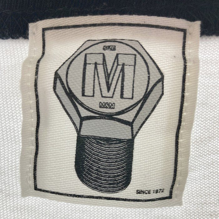 M&M エムアンドエム Tシャツ ホワイト sizeM 瑞穂店