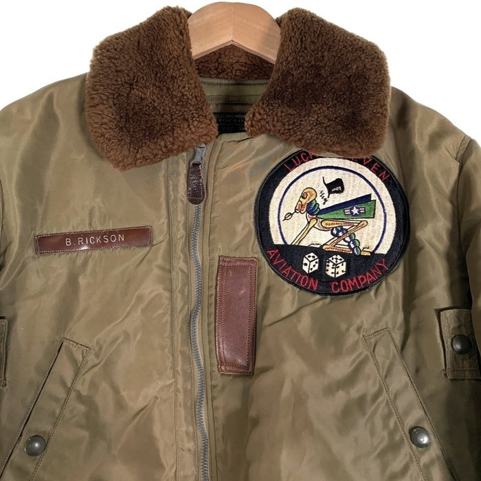 BUZZ RICKSON'S バズリクソンズ  B-15B ナイロンフライトジャケット オリーブ カスタム Size 38 福生店
