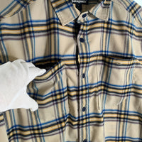 Patagonia パタゴニア Canyonite Flannel Shirt キャニオナイト フランネルシャツ ベージュ ブルー イエロー Size L 福生店