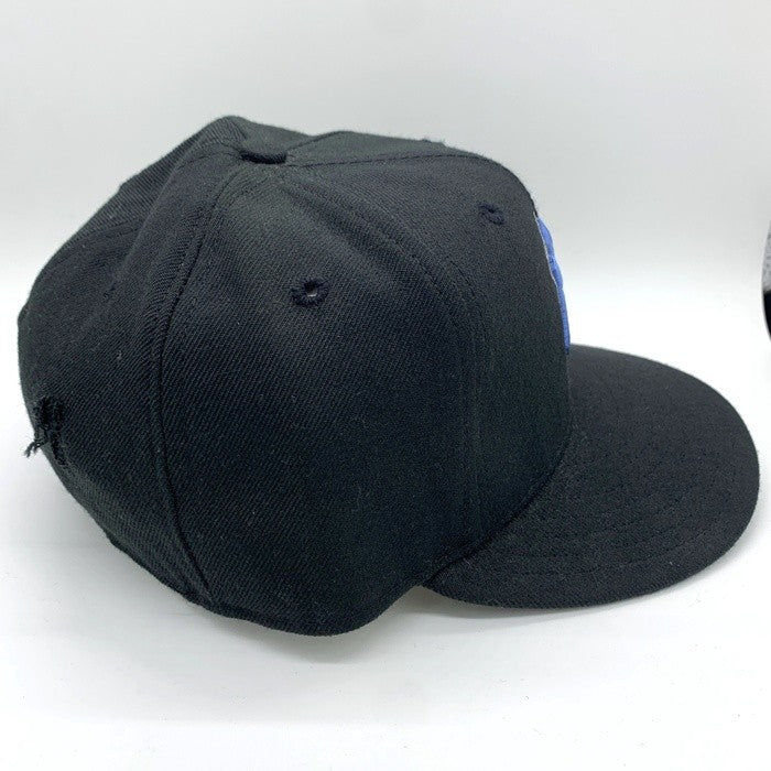 90's New Era ニューエラ 59FIFTY MLB ニューヨーク・ヤンキース ウールベースボールキャップ ブラック ライトブルー USA製 Size 7 1/8 (56.8cm) 福生店