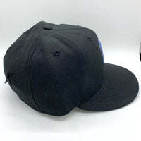 90's New Era ニューエラ 59FIFTY MLB ニューヨーク・ヤンキース ウールベースボールキャップ ブラック ライトブルー USA製 Size 7 1/8 (56.8cm) 福生店