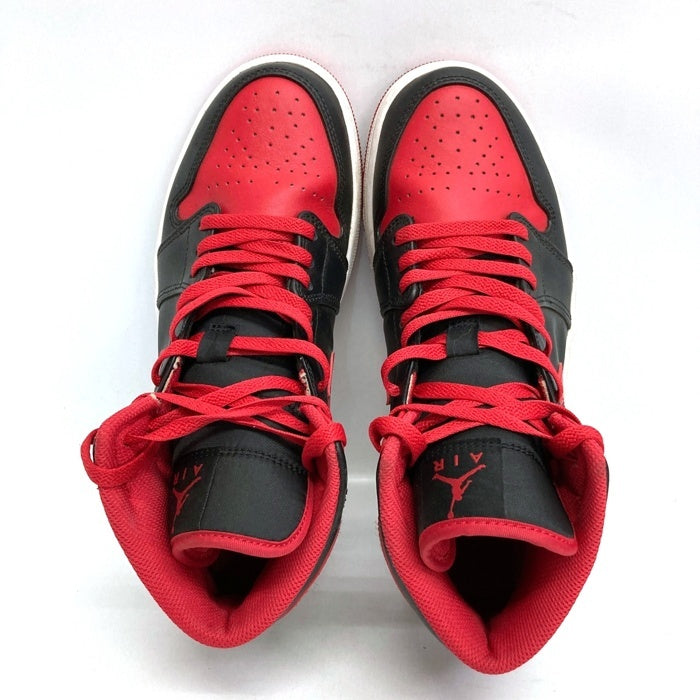NIKE ナイキ DQ8426-060 Air Jordan 1 Mid Bred Toe スニーカー ブラック size26.5cm 瑞穂店