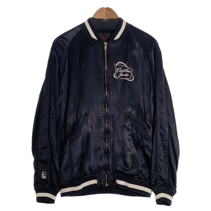 HYSTERIC GLAMOUR ヒステリックグラマー 16SS 野口強 刺繡 スーベニアジャケット スカジャン ブラック レーヨン 0261AB12 Size L 福生店