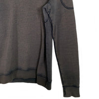 DENHAM デンハム CARVER SWEAT VRF 加工 クルーネックスウェットトレーナー フェードブラック Size M 福生店
