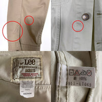 90`s Lee リー WESTERNER JACKET ウエスターナー トラッカージャケット アイボリー 0424 日本製 Size M 福生店