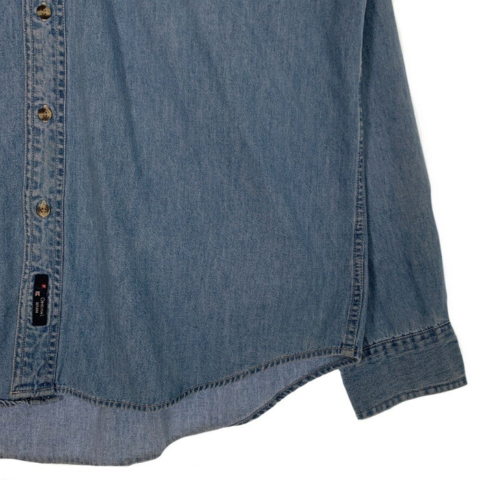 90's PORT AUTHORITY ボタンダウン デニムシャツ COSTCO刺繡