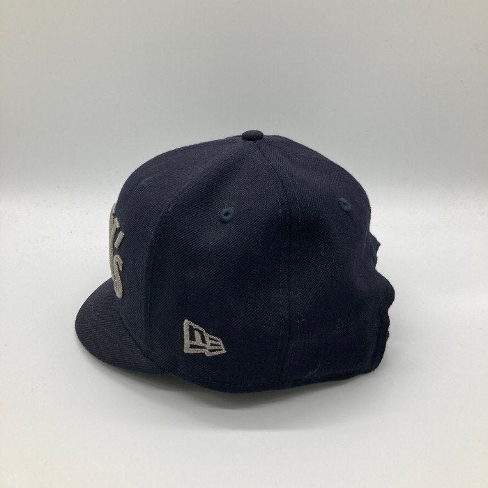 Y's×NEWERA ワイズ×ニューエラ ショートブリム ロゴ刺繍キャップ ネイビー size-※内側汚れあり 瑞穂店