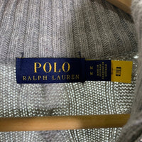 POLO Ralph Lauren ラルフローレン ケーブルニット ウールブレンド クォータージップセーター ライトグレー Size M 福生店