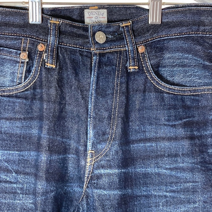 INDIGO VEINS DENIM BASE インディゴヴェインズ デニムベース GBG 001 JEANS ボタンフライ デニムパンツ インディゴ Size 29 瑞穂店
