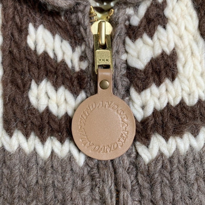 WIND AND SEA ウィンダンシー COWICHAN KNIT VEST カウチンニットベスト グレー WDS-O-ATWK-24-Q4-KN-02 福生店