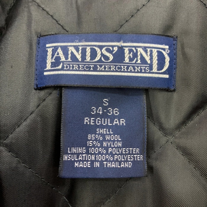 LAND'S END ランズエンド 90S キルティング チェック柄 ウールコート レッド sizeS 瑞穂店