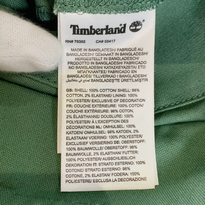 Timberland ティンバーランド ダック地 ワークブルゾン ジップアップ グリーン TB0A5N92 並行品 Size M 福生店