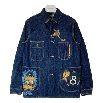 HELLER'S CAFE ヘラーズカフェ WAREHOUSE ウエアハウス LARRY'S COLLECTION 1950's Military Art Coverall カバーオール インディゴ size38 瑞穂店