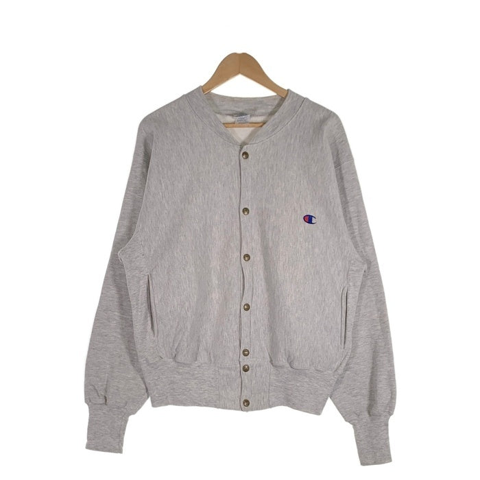00's Champion チャンピオン リバースウィーブ スナップカーディガン アッシュグレー C5-9601 メキシコ製 Size M 福生店