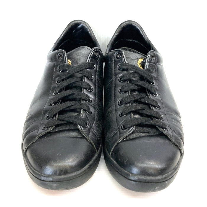 Ground Y グラウンドワイ FRED PERRY フレッドペリー Breaux BB Leather レザーローカットスニーカー ブラック FZ-29633 Size UK8 27cm相当 瑞穂店