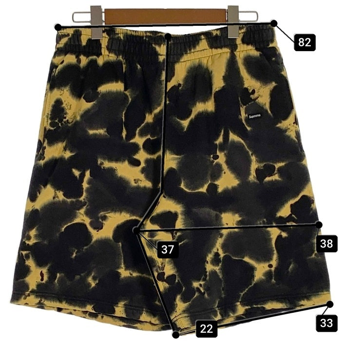 SUPREME シュプリーム 26FW Small Box Sweatshort Tie Dye スモール ボックス スウェット ショーツ ショート ハーフパンツ イエロー ブラック タイダイ Size M 福生店