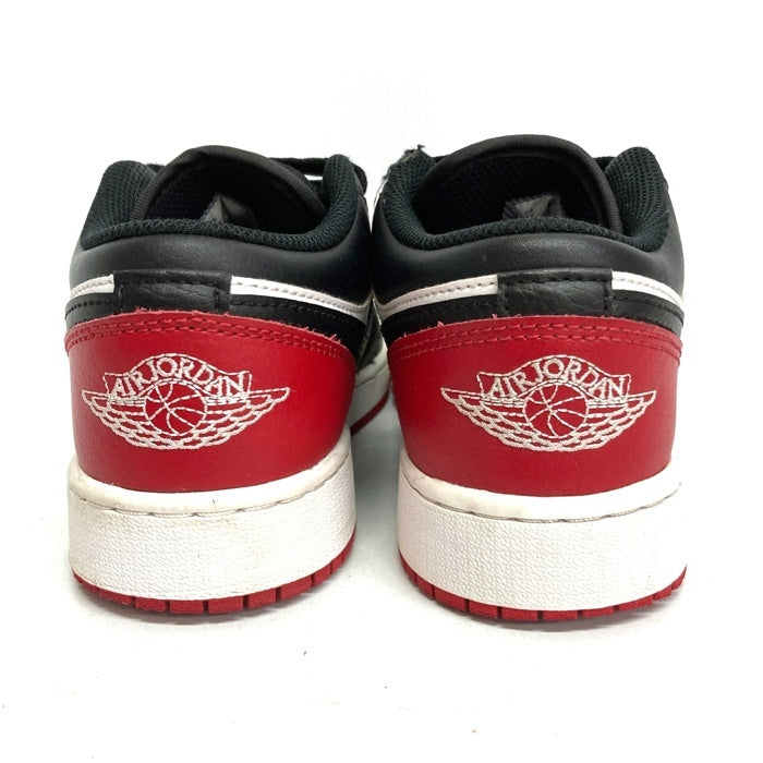 NIKE ナイキ 553560-161 GS Air Jordan 1 Low Bred Toe スニーカー ブラックxレッド size23.5cm 瑞穂店