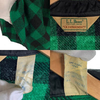 80's L.L. Bean エルエルビーン 長袖 バッファローチェック フランネル シャツ グリーン ブラック USA製 Size L (16 16 1/2) 福生店