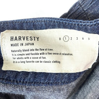 HARVESTY ハーベスティ A21705-5 デニム キュロット ワイドパンツ インディゴ size1 瑞穂店