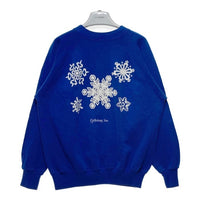 ULTRA SWEATS ウルトラスェット USA製 雪柄プリント スウェットトレーナー ブルー sizeXL 瑞穂店