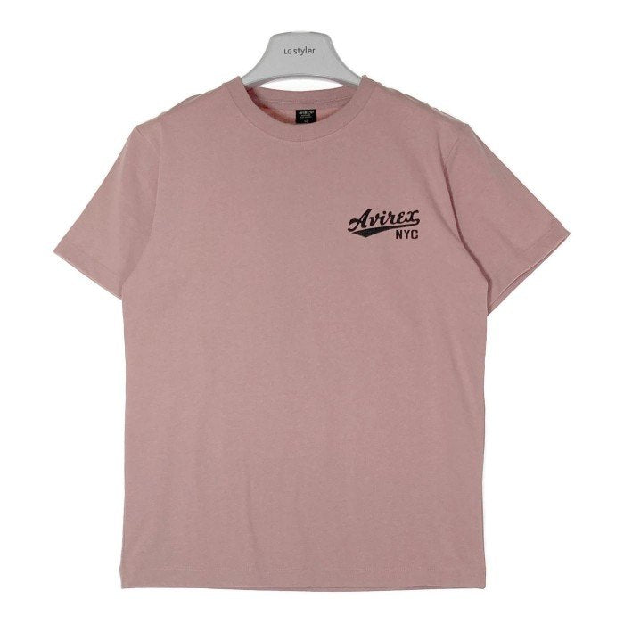 AVIREX アヴィレックス 6173381 Tシャツ 星条旗 CREW NECK STAR SPANGLED BANNER ピンク sizeM 瑞穂店