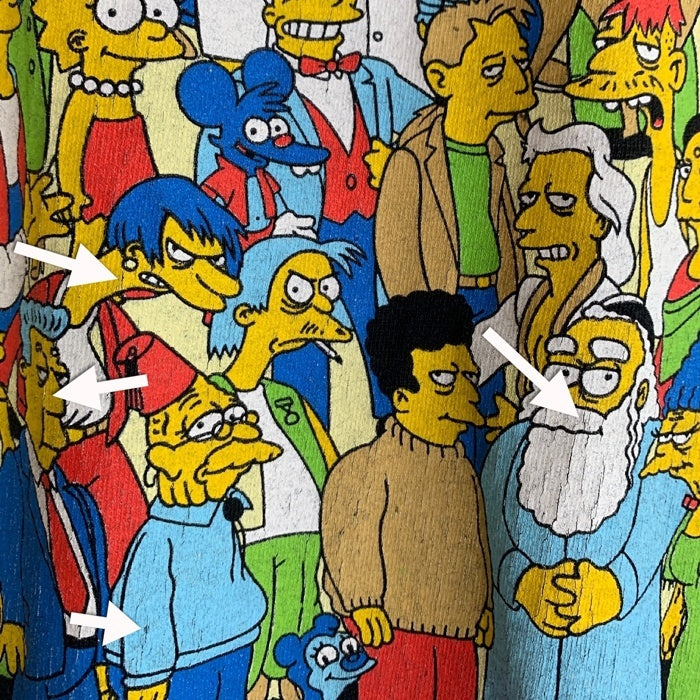 00's The Simpsons シンプソンズ プリントTシャツ ブラック DELTA 2007 Size L 福生店