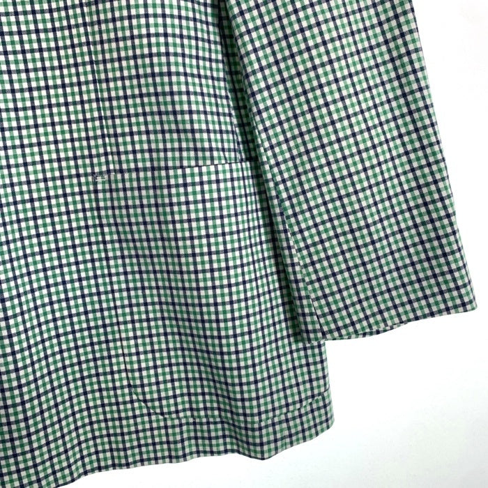 Brooks Brothers ブルックスブラザーズ コットン ギンガムチェック 3B テーラードジャケット グリーン Size 44R 福生店