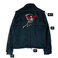 HYSTERIC GLAMOUR ヒステリックグラマー XXX THE REAPER WING 0661AB02 刺繍 スーベニア ジャケット ブラック sizeS 瑞穂店