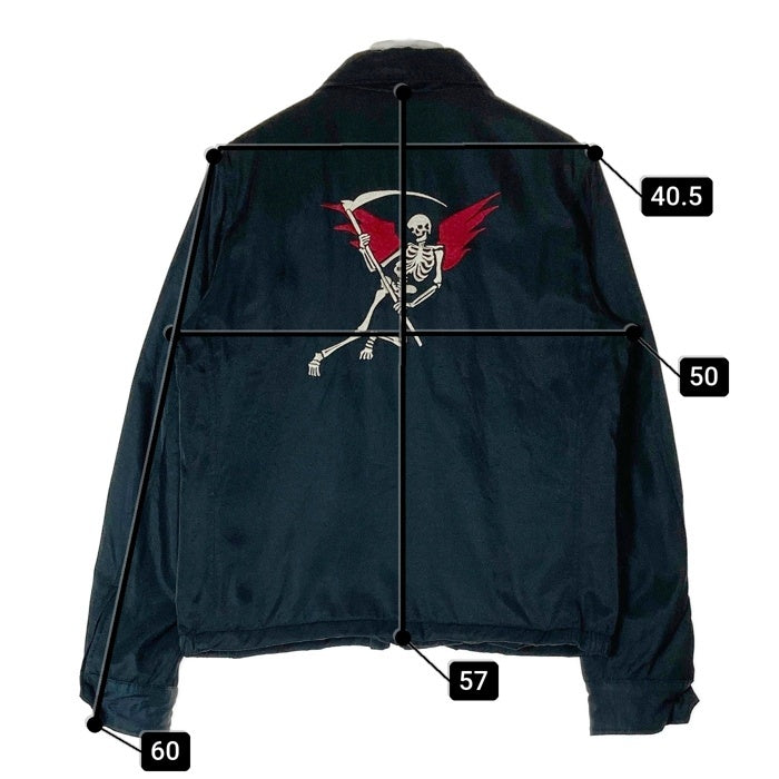 HYSTERIC GLAMOUR ヒステリックグラマー XXX THE REAPER WING 0661AB02 刺繍 スーベニア ジャケット ブラック sizeS 瑞穂店
