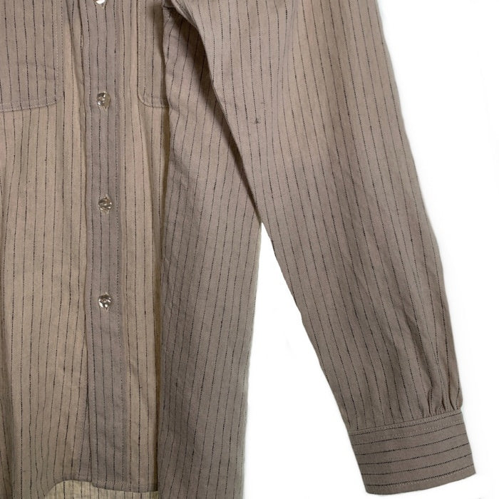 Needles ニードルズ コットン リネン ストライプシャツ アイボリー NS230 Size S 福生店