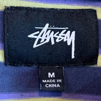 STUSSY ステューシー ボーダー ポケットTシャツ クレイジーパターン マルチ 1140212 Size M 福生店