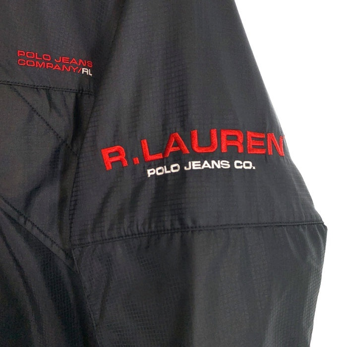 POLO JEANS ポロジーンズ ナイロン ポリエステル マウンテンパーカー ジャケット ブラック JR-MJ-IS-2137 Size M 福生店