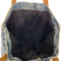 HYSTERIC GLAMOUR ヒステリックグラマー デニムトートバッグ インディゴ スタッズ プリント リペア加工 福生店
